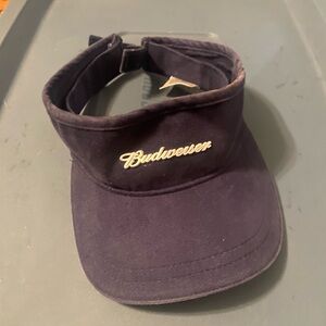 Budweiser Navy and white anheuser busch Branded golf Visor
